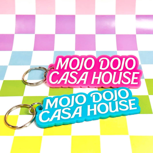 Mojo Dojo Casa House Keychain (Blue)