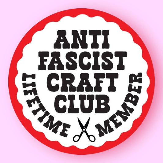 Anti Fascist Craft Club Sticker