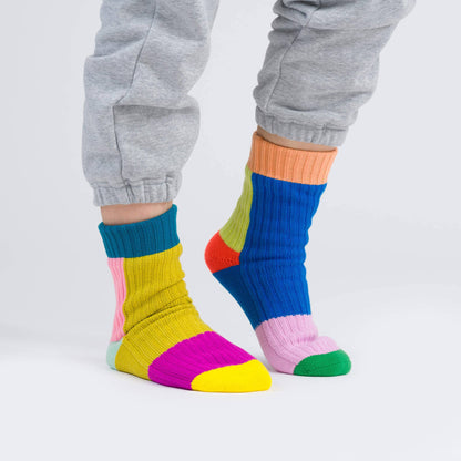 Mismatch House Socks (Rainbow)