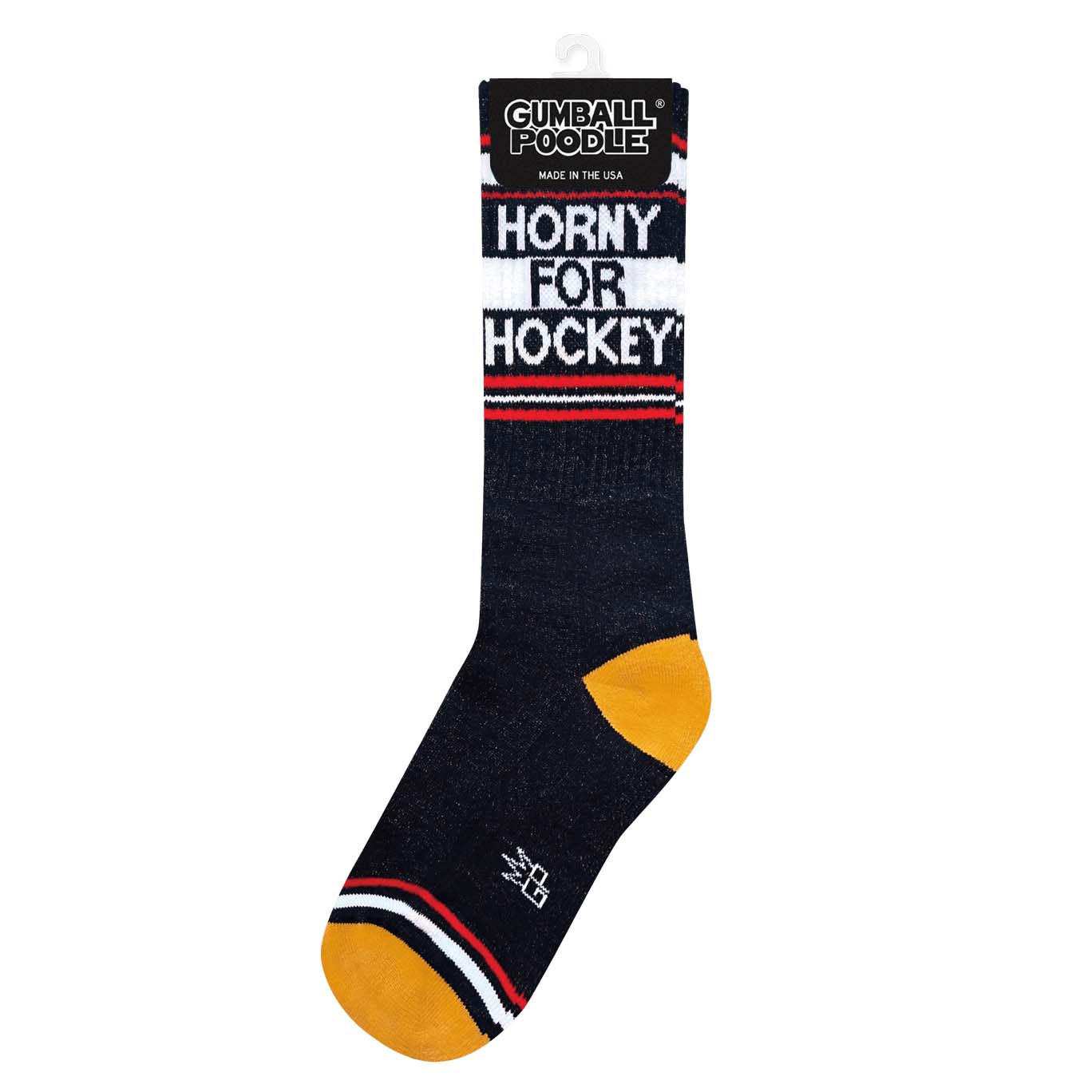 Horny For Hockey Retro Crew Socks