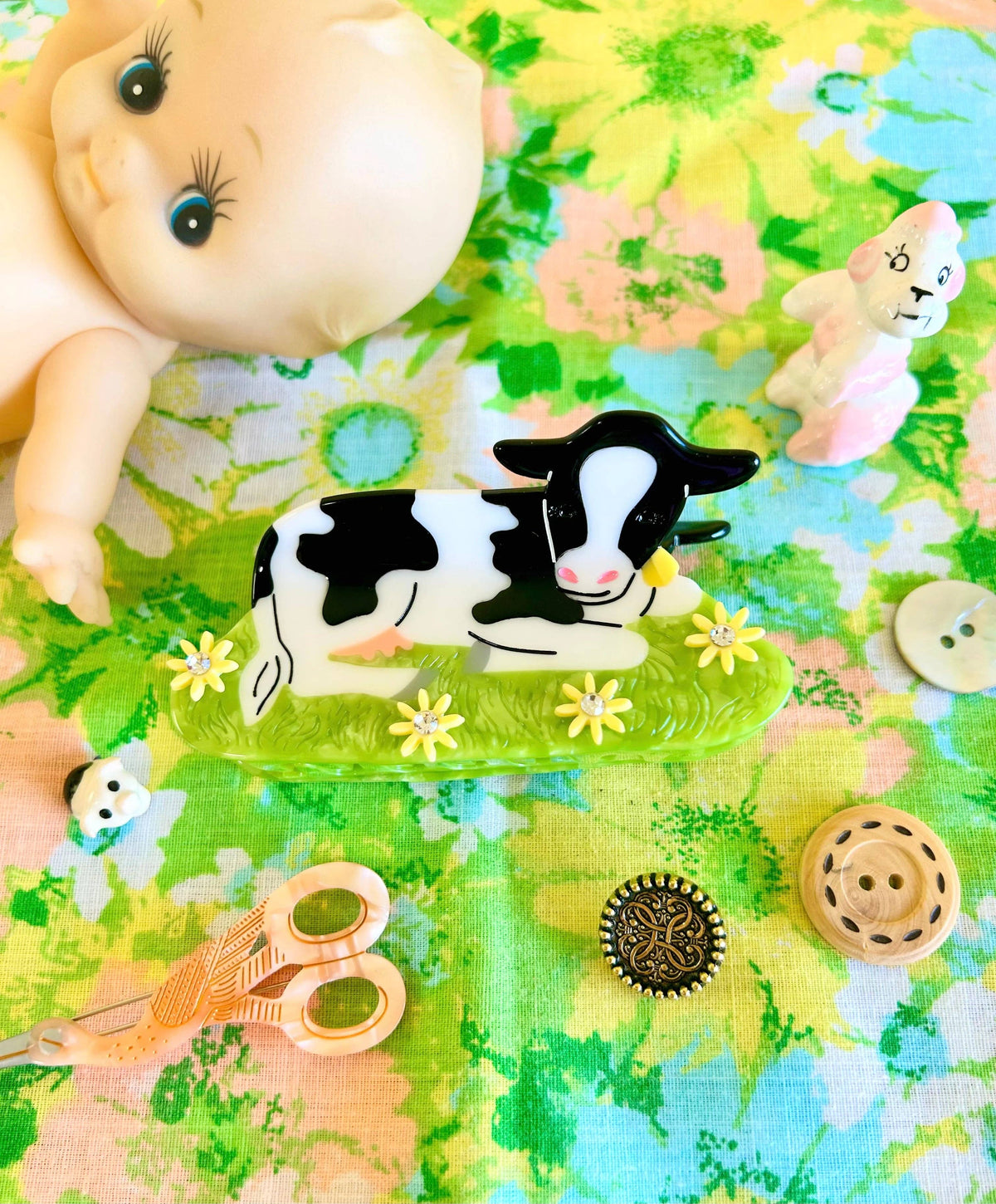Cow Hair Claw Clip