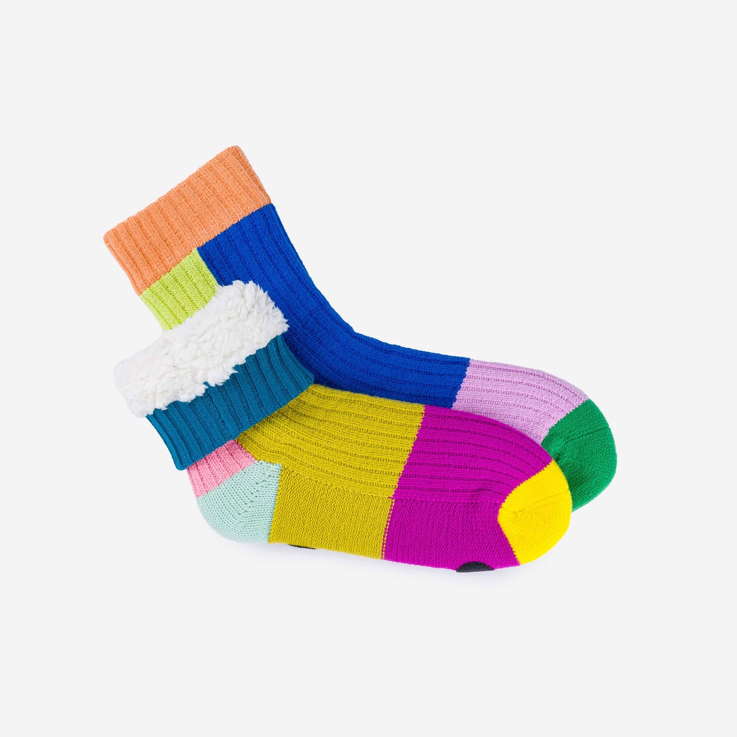 Mismatch House Socks (Rainbow)