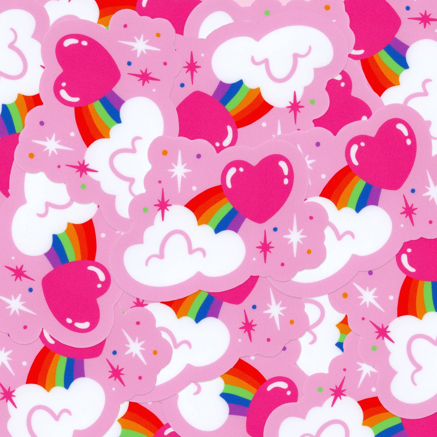 Rainbow Heart Sticker