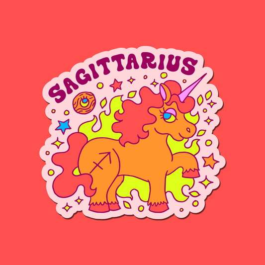 Astrology Unicorn Sticker: Sagittarius