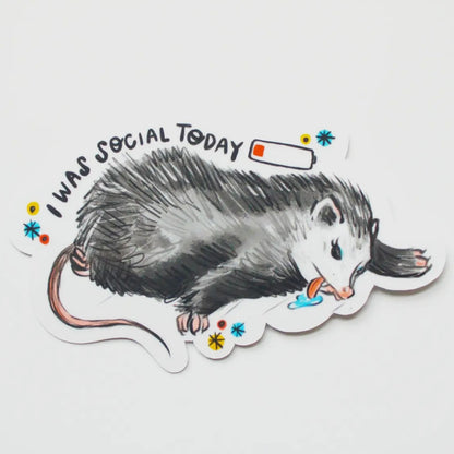 Social Possum Sticker