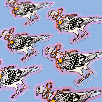 Pretty Pigeon Sticker