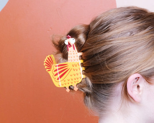 Screaming Chicken Claw Clip