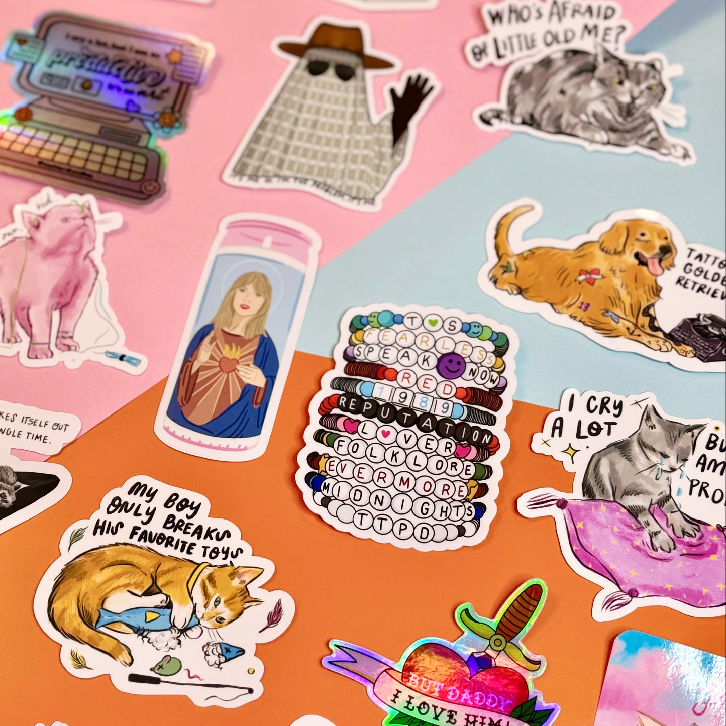 Swiftie Cat "Speak Meow" Sticker