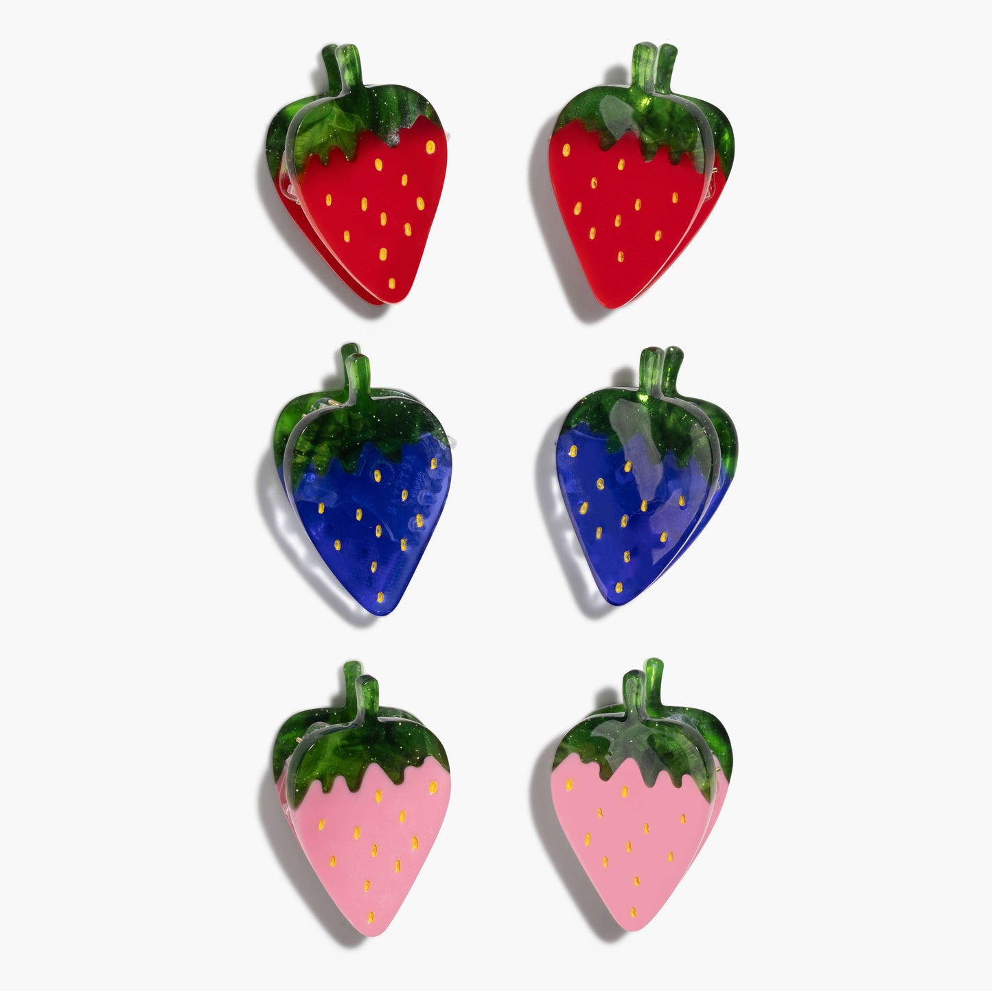 Strawberry Patch Mini Claw Clip Set