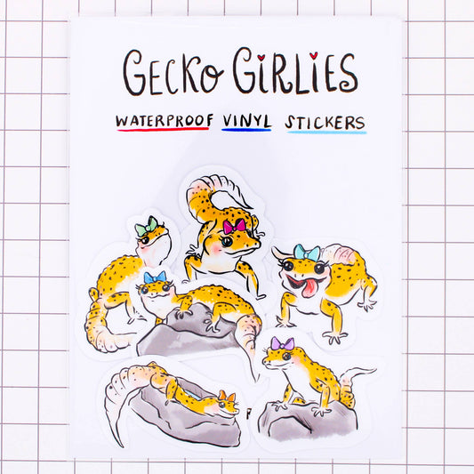 Gecko Girlies Sticker Pack