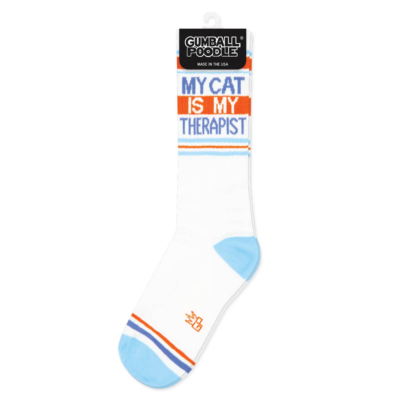 My Cat Is My Therapist Retro Crew Socks