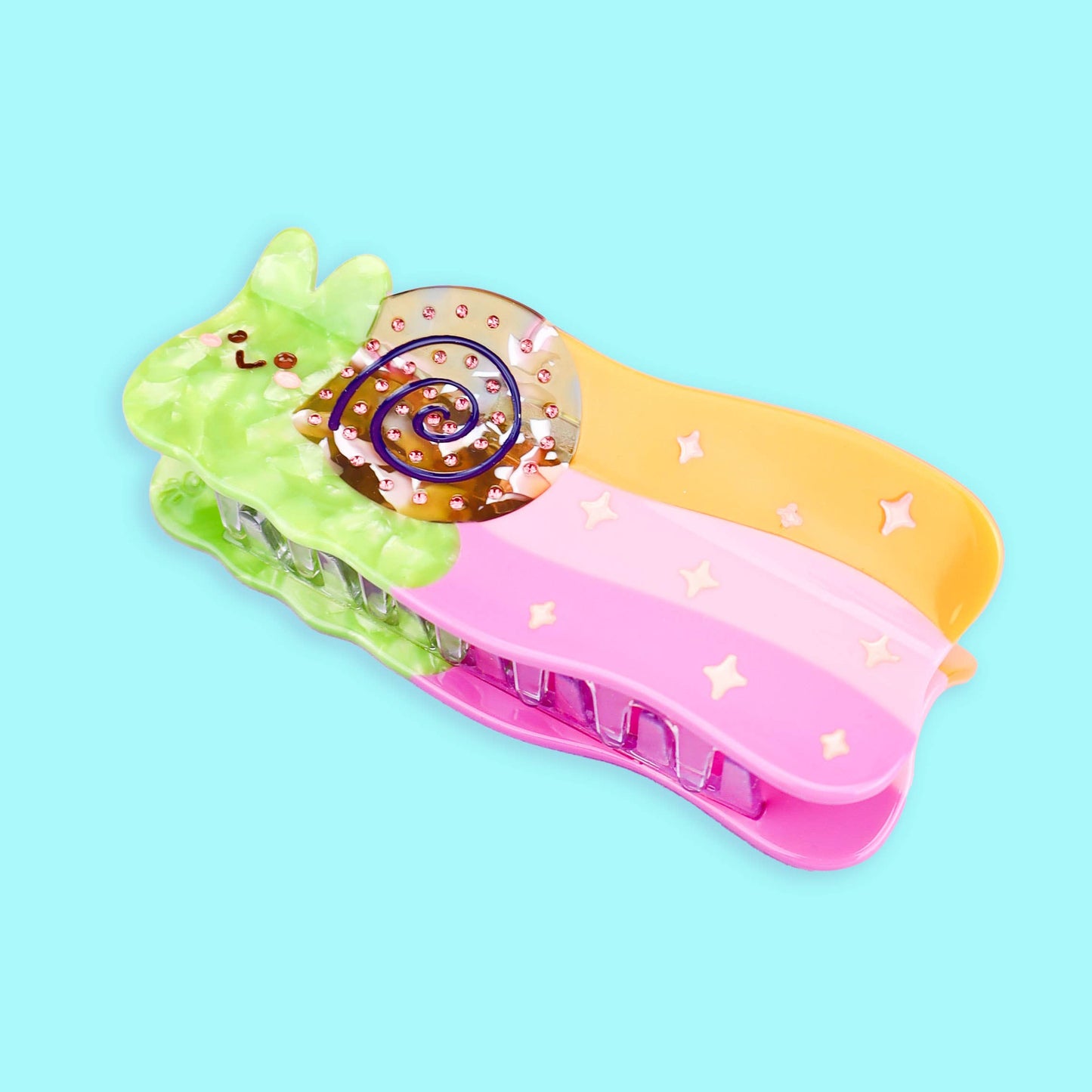 Rainbow Snail Hair Claw