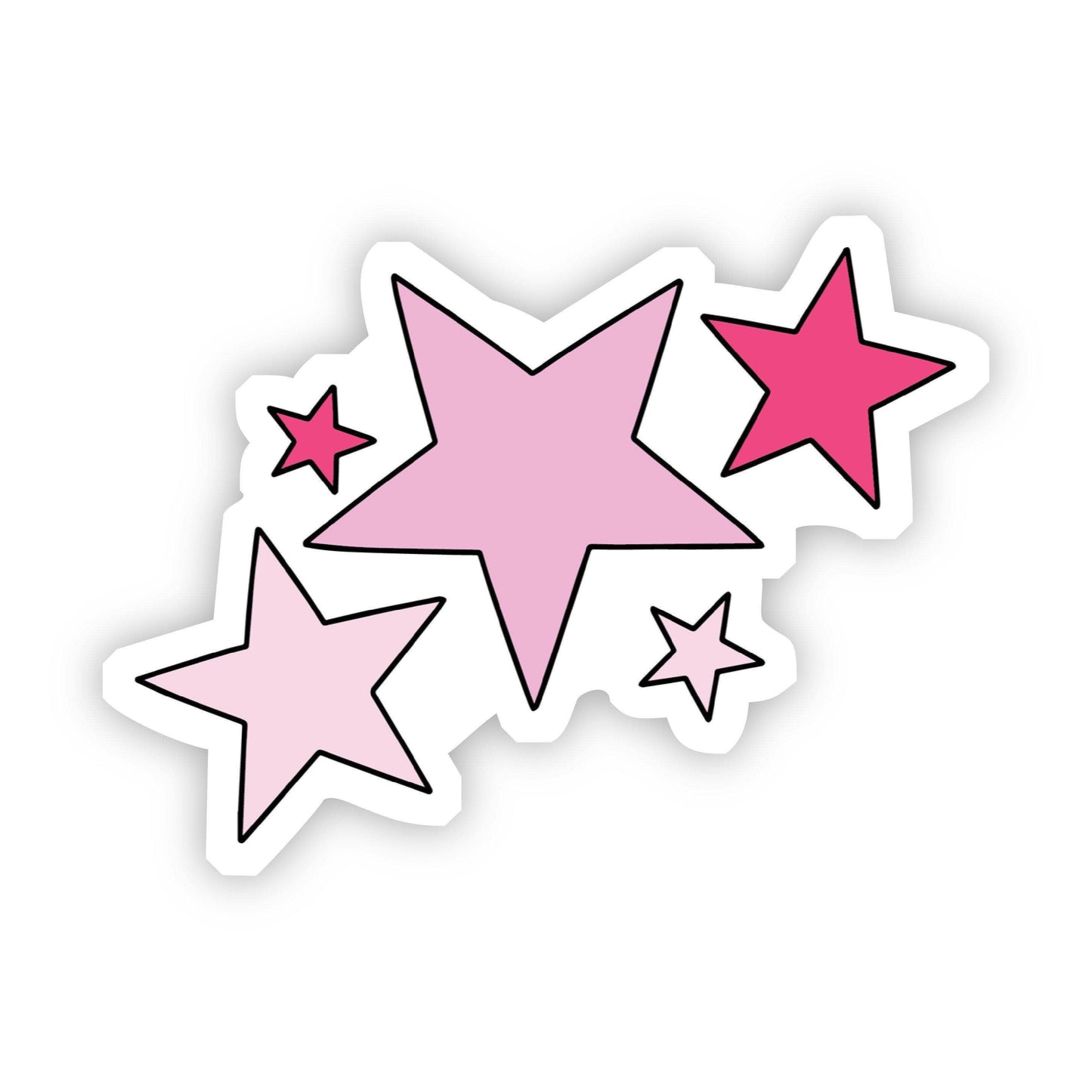 Pink Stars Sticker