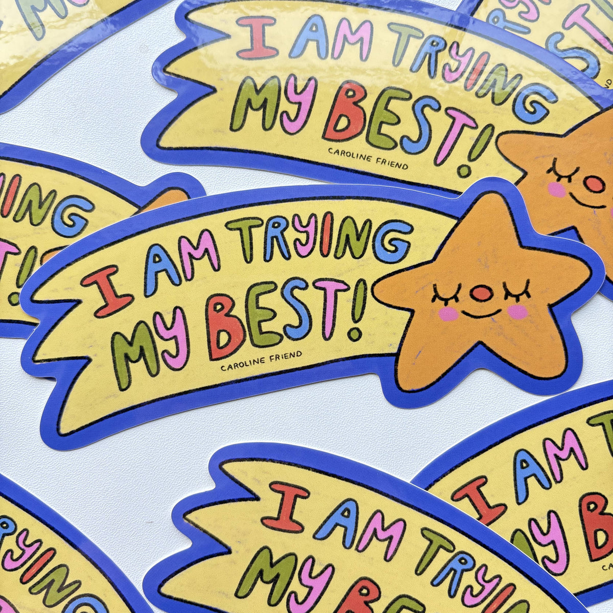 Trying My Best Bumper Sticker