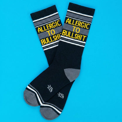 Allergic To Bullshit Retro Crew Socks