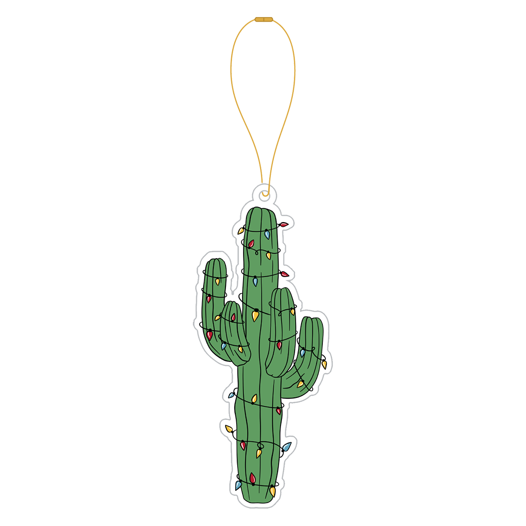 Cactus Christmas Acrylic Ornament