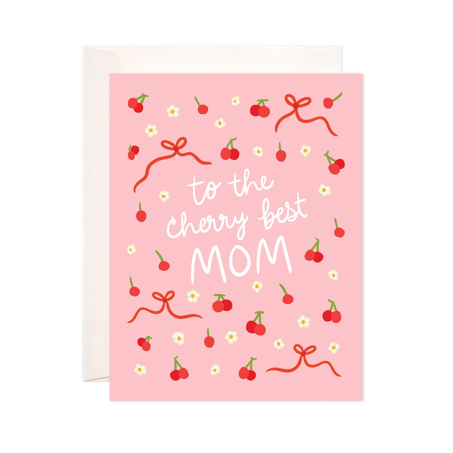 Cherry Best Mom Greeting Card
