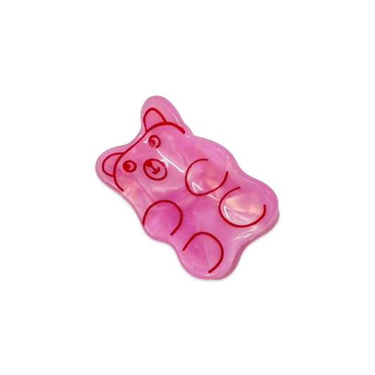 Mini Pink Gummy Bear Claw Clip