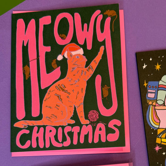 Meowy Christmas Card