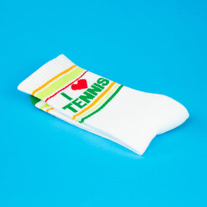 I ❤️ Tennis Retro Crew Socks