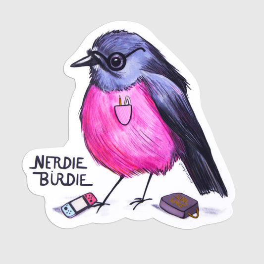 Nerdie Birdie Sticker