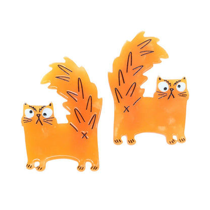 Angry Cat Hair Slide Clips
