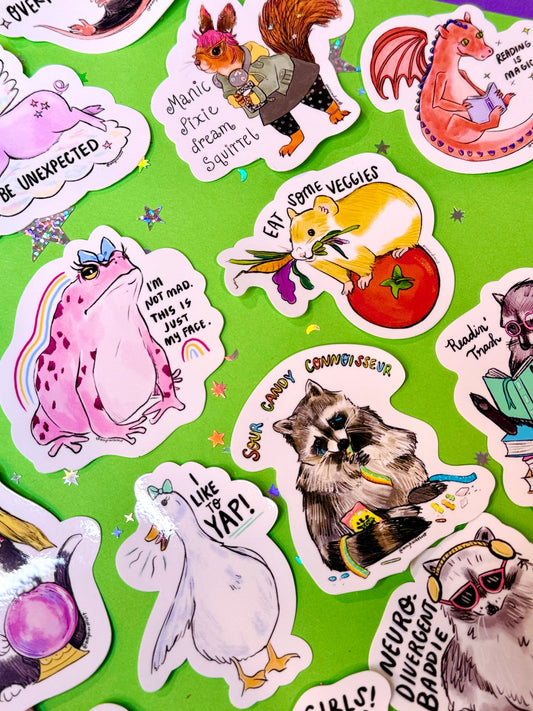 Reading Is Magical Dragon Sticker