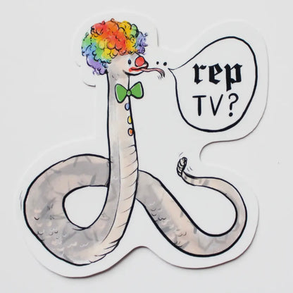 Rep TV Clown Snake Sticker