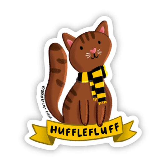 Hufflefluff Cat Sticker