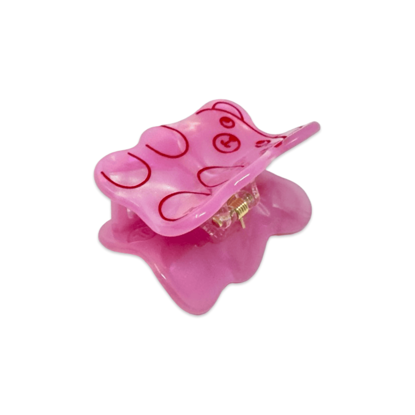 Mini Pink Gummy Bear Claw Clip