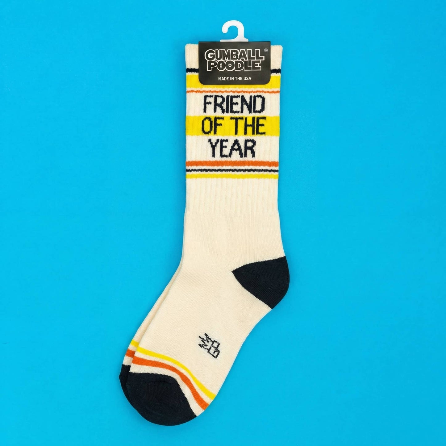 Friend Of The Year Retro Crew Socks