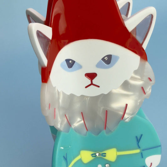 Garden Gnome Cat Claw Clip