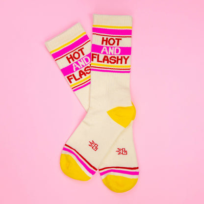 Hot and Flashy Retro Crew Socks