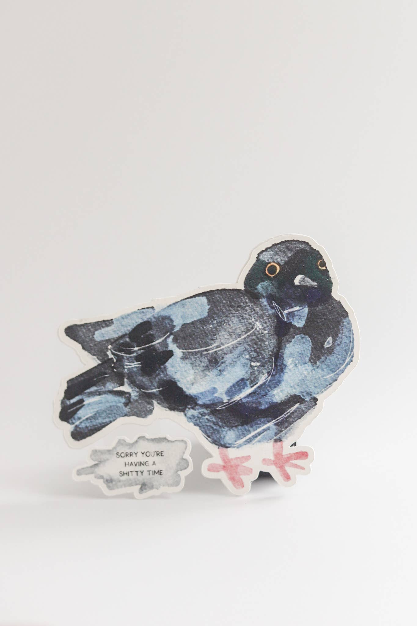 Shitty Time Pigeon Card