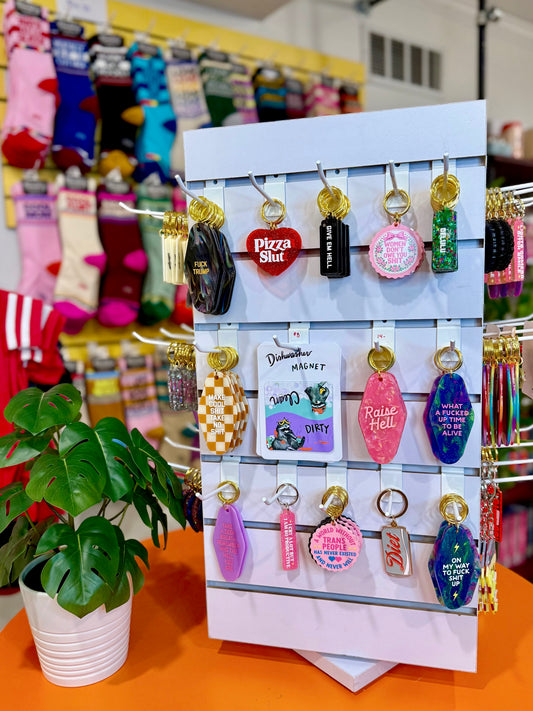 Women Don't Owe You Shit Keychain