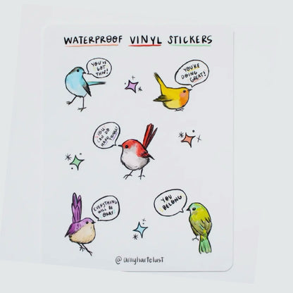 Birds of Affirmation Vinyl Sticker Sheet