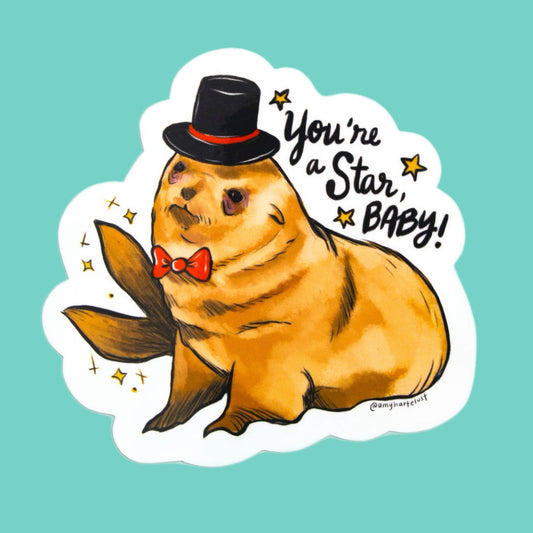 Showbiz Seal Sticker
