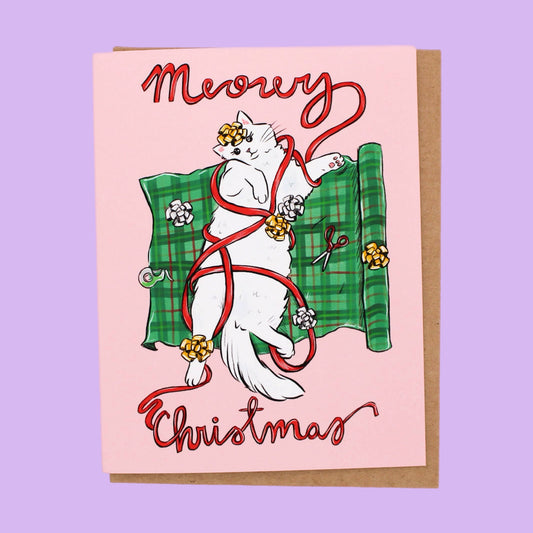 Meowy Christmas Greeting Card