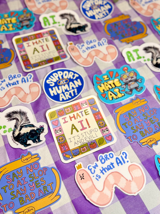 I Hate AI Sticker