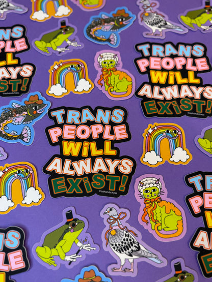 Smiley Rainbow Cloud Sticker