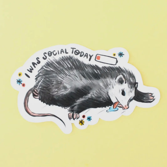 Social Possum Sticker
