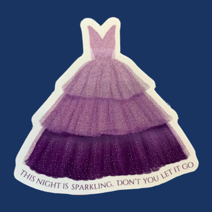 Taylor Swift Enchanting Eras Lavender Ballgown Sticker