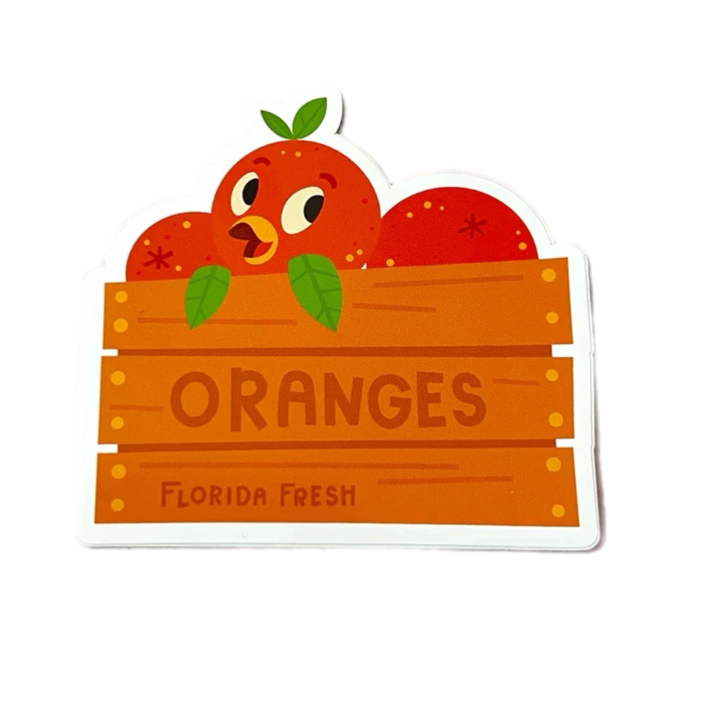 Orange Bird Sticker