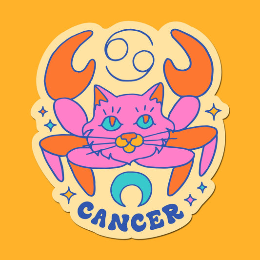 Astrology Cat Sticker: Cancer