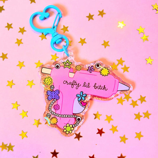 Crafty Lil Bitch Keychain