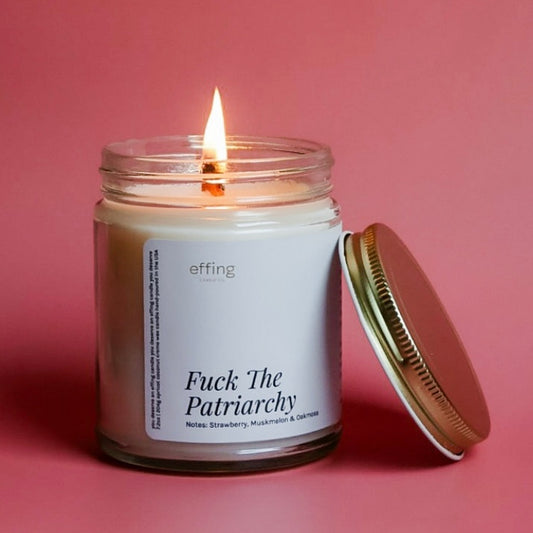 F*ck The Patriarchy Candle (strawberry • muskmelon • oakmoss)
