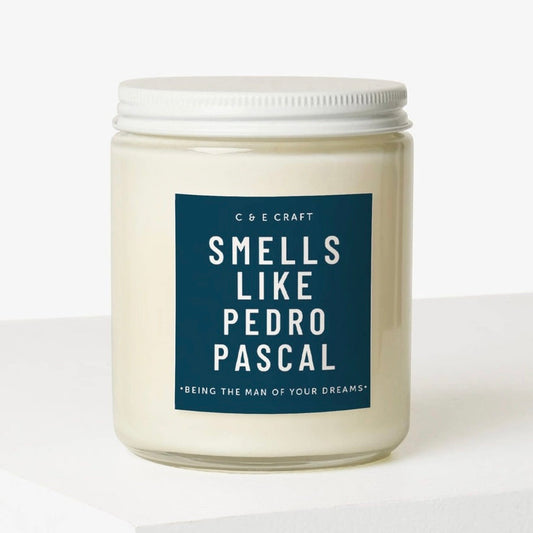 Smells Like Pedro Pascal Candle (whiskey + woods)