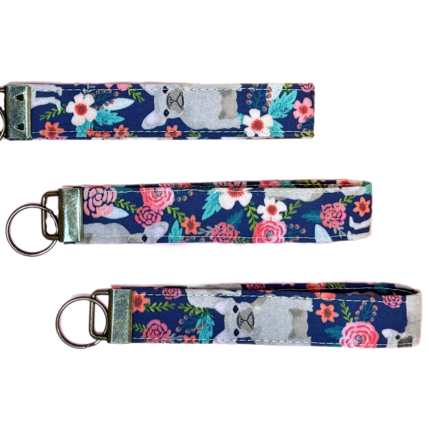 Wristlet Keychain: Frenchies