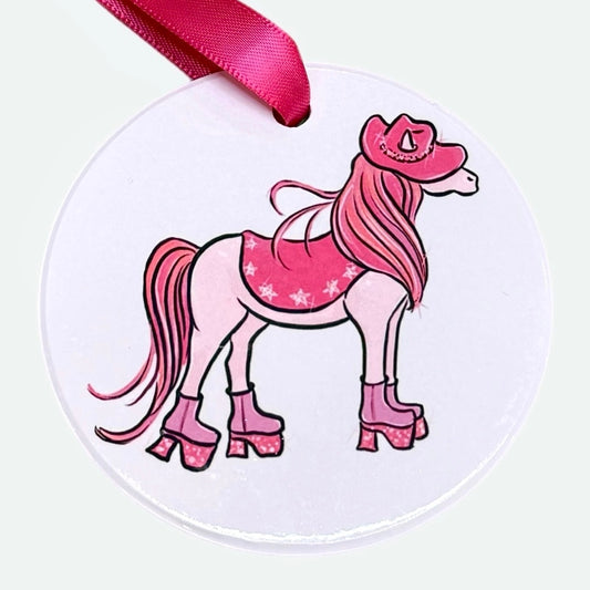 Pink Pony Ornament