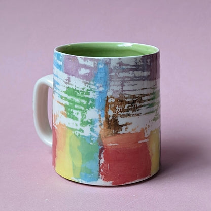 Handmade Rainbow Pride Mug